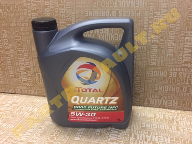 масло моторное TOTAL 5 W 30 QUARTZ FUTURE NFC 9000 (4 литра) для Лады Ларгус
