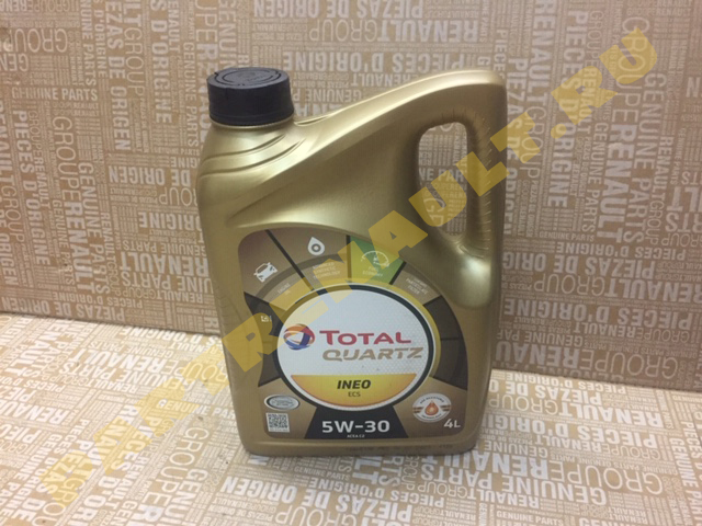 масло моторное TOTAL 5 W 30 QUARTZ INEO ECS (4 литра) для Ниссан Альмеры